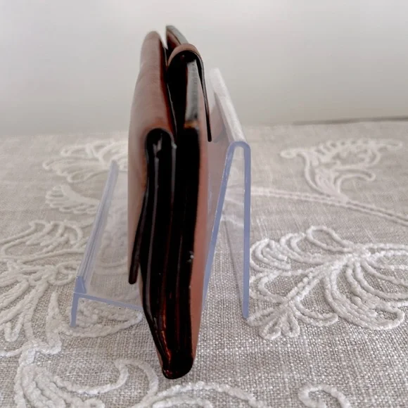 Ralph Lauren Authentic Ricky Collection Brown Leather Long Wallet With COA - Picture 6 of 16